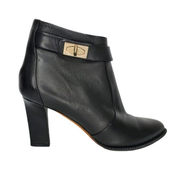 Givenchy Shark Lock Leather Ankle Boots - Picture 1 of 11